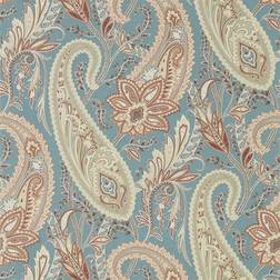 Sanderson Cashmere Paisley- Teal/Spice (216322)