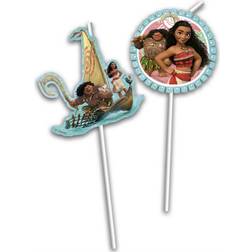 Disney Vaiana Straw Köksutrustning 6st