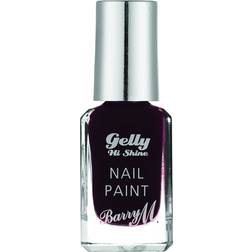 Barry M Nail Polish Gelly Hi Shine Black Cherry 10ml