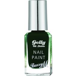 Barry M Nail Polish Gelly Hi Shine Black Pistachio 10ml