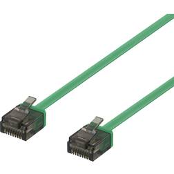 Deltaco Flat U/UTP Cat6a RJ45 - RJ45 1m