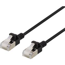 Deltaco Slim U/FTP Cat6a RJ45 - RJ45 LSZH 0.3m