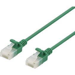 Deltaco Slim U/UTP Cat6a RJ45 - RJ45 LS0H 1m