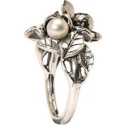 Trollbeads Hawthorn Ring - Silver/Pearl