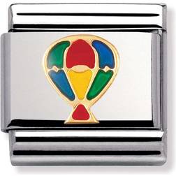 Nomination Composable Classic Link Hot-Air Balloon Charm - Silver/Gold/Red/Blue/Green