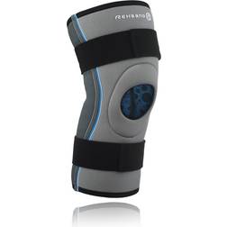 Rehband Knäskydd x-stabil med patellastöd Core Line Blue/Grey, Unisex, Apparatuur, Bescherming, Training, Blauw/Grijs, XXL