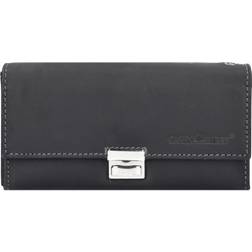 Greenburry Vintage Original Waiter's Leather Wallet 7nc - Black