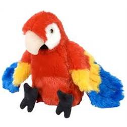 Wild Republic Macaw Scarlet Stuffed Animal 8"