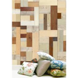 NLXL Scrapwood Coated Wallpaper Mosaic