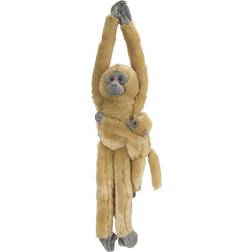 Wild Republic Hanging Common Langur with Baby Stuffed Animal 20"