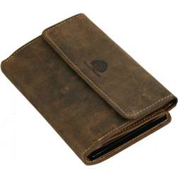 Greenburry Vintage Original Portrait Leather Wallet 2nc - Antique Brown