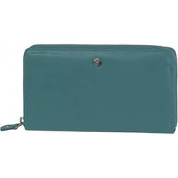 Greenburry Spongy Nappa Leather Ladies Wallet - Petrol