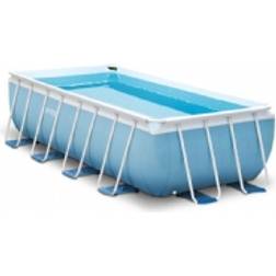 Intex 26778 Piscina Prisma Metal Frame 488X244X107 Cm con Pompa Filtro, Scaletta, Telo Base e Copertura