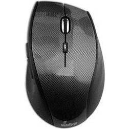 MediaRange MROS207 Mouse 5 Pulsanti Wireless 1600 DPI Carbonio/Nero