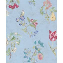 Intrade Vogel Tapete Cherry Pip von Eijffinger 375024 bleu/bleu clair