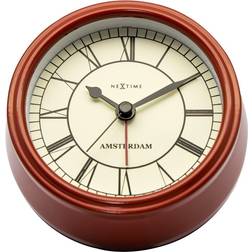 Nextime Wekker dia. 11 cm metaal, rood, Small Amsterdam