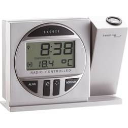 Technoline Radio Controlled Alarm Clock with Projection, Hopea, AAA, 8760 h, 123 x 42 x 91 mm