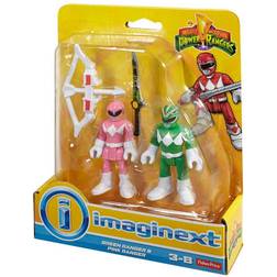 Fisher-Price Imaginext Power Rangers Green Ranger & Pink Ranger