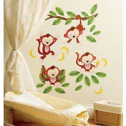 Wallies Baby Monkeys Vinyl Decals