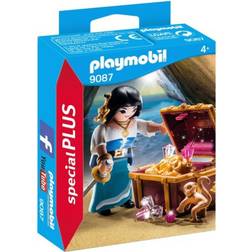 Playmobil Piratin mit Schatztruhe 9087