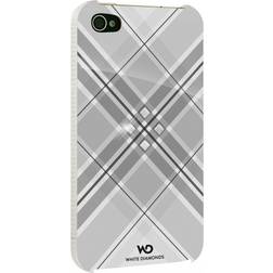 White Diamonds Grid Mobile Phone Case