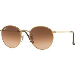 Ray-Ban Round Metal Sunglasses Men's Bronze/Pink