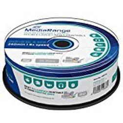 MediaRange DVD R DL 8,5 GB blanco dvd's 8x, 25 stuks, bedrukbaar