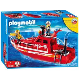 Playmobil 3128 Pompiers Bateau des sauveteurs pompiers