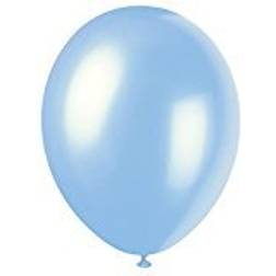 Unique Party Sky Blue Latex Balloons 50-pack