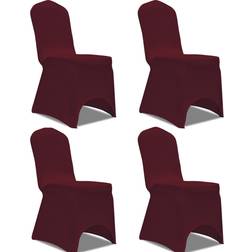 vidaXL 131411 Loose Chair Cover White, Red