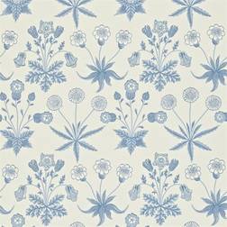 Morris & Co Tapete Daisy von Blue/ Ivory bleu