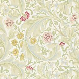 Morris & Co Tapete Leicester Marble/ Rose verde/verde chiaro