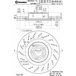 Brembo 09.B746.61 Coated Disc Line