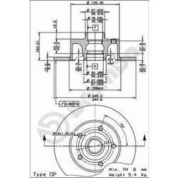 Brembo 08.6911.14 Del Freno De Disco