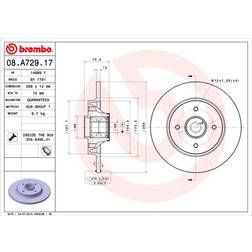 Brembo 08.A729.17 1 Pièce