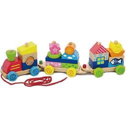 Viga Pull Along Stacking Train 50089