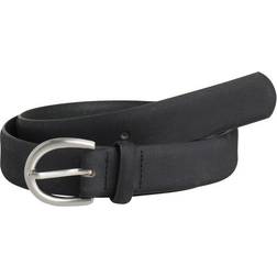 Pieces Leather Jeans Belt - Black/Black