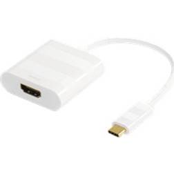 Deltaco USB C - HDMI Adapter M-F 0.1m