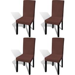 vidaXL 131426 Stolsöverdrag Brun