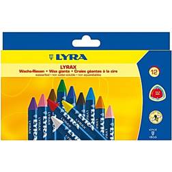 LYRA Wax Crayons 15mm Color 12-pack