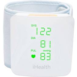 iHealth BP7S Wireless Blood Pressure Wrist Monitor w/ Display White