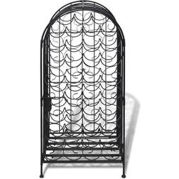 vidaXL 240943 Black Wine Rack 44x100cm