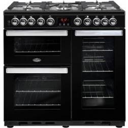 Belling CookCentre 90cm Dual Fuel 444444071 Black