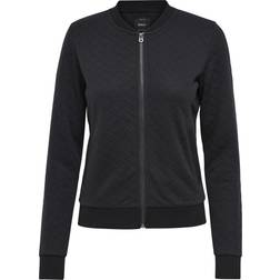 Only Gilet bomber da donna Joyce Sweat - Noir