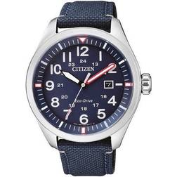 Citizen AW5000-16L, Quartz, 43mm, 10ATM Bleu