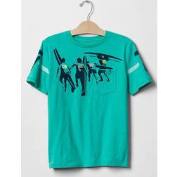 Malibu Graphic Pocket Tee - Southern turquoise (183202005)