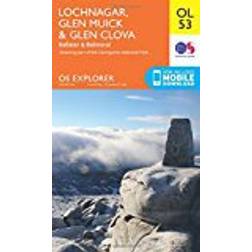 OS Explorer OL53 Lochnagar, Glen Muick & Glen Clova (OS Explorer Map)