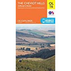 OS Explorer OL16 The Cheviot Hills, Jedburgh & Wooler (OS Explorer Map)