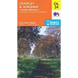 OS Explorer OL34 Crawley & Horsham (OS Explorer Map)