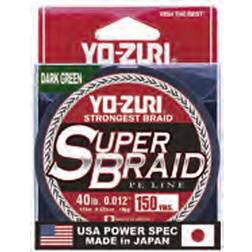 Yo-Zuri Duel P.E Line Super Braid 150YDS 20Lbs (0.23mm) Green R1258-DG Verde